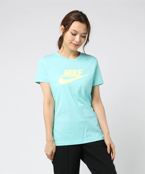 NIKE（ナイキ）の「ナイキ NIKE ウィメンズ エッセンシャル アイコン フューチュラ L/S Tシャツ BV6170（Tシャツ/カットソー・レディース・ホワイト/ブラック/サックスブルー/グレー/ピンク・S/M/L/XL）」の5枚目の写真