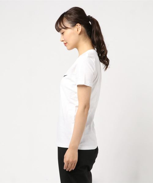 NIKE（ナイキ）の「ナイキ NIKE ウィメンズ エッセンシャル アイコン フューチュラ L/S Tシャツ BV6170（Tシャツ/カットソー・レディース・ホワイト/ブラック/サックスブルー/グレー/ピンク・S/M/L/XL）」の6枚目の写真