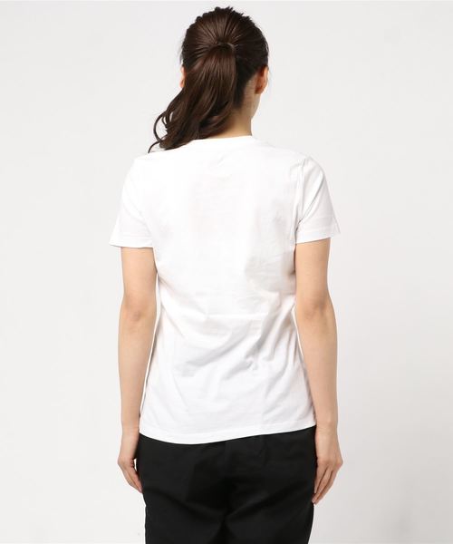 NIKE（ナイキ）の「ナイキ NIKE ウィメンズ エッセンシャル アイコン フューチュラ L/S Tシャツ BV6170（Tシャツ/カットソー・レディース・ホワイト/ブラック/サックスブルー/グレー/ピンク・S/M/L/XL）」の7枚目の写真