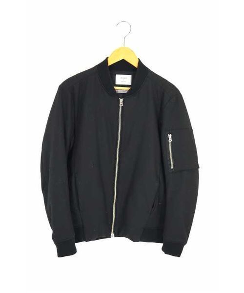 ステュディオス　MA-1　ブルゾン　シンサレート　ヴィスコースウール　ネイビー ブランド古着シンサレートヴィスコースウールMA-1 ブルゾン