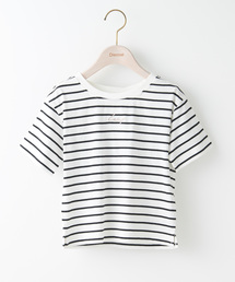 DISCOAT | 【キッズ】USコットンミニロゴ刺繍Tシャツ(Tシャツ/カットソー)