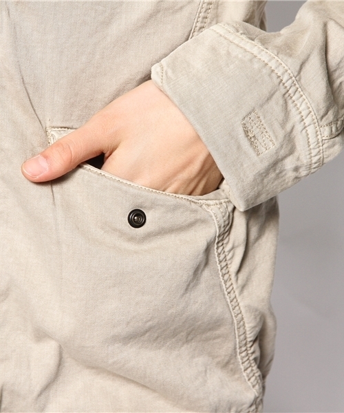 goa（ゴア）の「クロゼットフードJK（ミリタリージャケット・レディース・モカ/ベージュ/カーキ・FREE）」の9枚目の写真