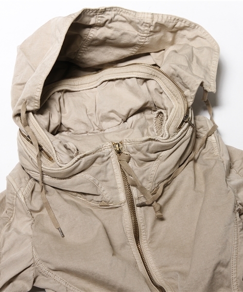 goa（ゴア）の「クロゼットフードJK（ミリタリージャケット・レディース・モカ/ベージュ/カーキ・FREE）」の13枚目の写真