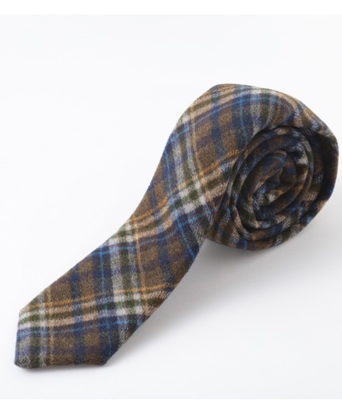 Quit Running（クイトランニング）の「ウールツイード チェック ネクタイ（ネクタイ・メンズ・グレー/ブラウン/ブラック×ブルー/ワイン/チャコール/ダークベージュ/ブラック系その他/ダークブラウン/ライトブラウン/オレンジ/グレー系その他/ブラウン系その他/ブラック×グリーン/グレー系その他2/グレー系その他4/ブラウン系その他2/アッシュグレー/ブルー/ネイビー/パープル/ライトグレー/ミント/レッド系その他2/グレー系その他5/ライトブルー/チャコールグレー/レッド/インディゴブルー/ダークインディゴブルー/マルーン/ブラック×ピンク/レッド系その他/ブラック系その他2/ブラウン系その他3/レッド系その他3/グレー系その他3/ダークネイビー/ライラック/ターコイズブルー・FREE）」の19枚目の写真