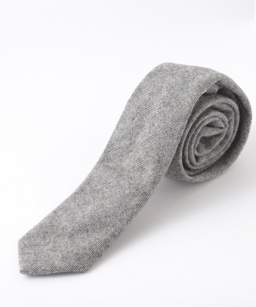 Quit Running（クイトランニング）の「ウールツイード チェック ネクタイ（ネクタイ・メンズ・グレー/ブラウン/ブラック×ブルー/ワイン/チャコール/ダークベージュ/ブラック系その他/ダークブラウン/ライトブラウン/オレンジ/グレー系その他/ブラウン系その他/ブラック×グリーン/グレー系その他2/グレー系その他4/ブラウン系その他2/アッシュグレー/ブルー/ネイビー/パープル/ライトグレー/ミント/レッド系その他2/グレー系その他5/ライトブルー/チャコールグレー/レッド/インディゴブルー/ダークインディゴブルー/マルーン/ブラック×ピンク/レッド系その他/ブラック系その他2/ブラウン系その他3/レッド系その他3/グレー系その他3/ダークネイビー/ライラック/ターコイズブルー・FREE）」の14枚目の写真