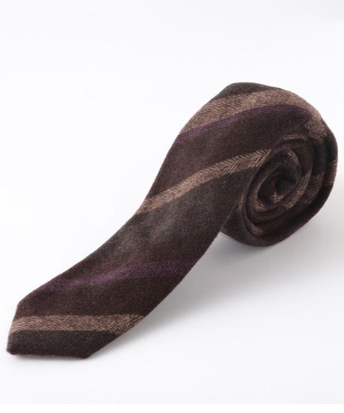 Quit Running（クイトランニング）の「ウールツイード チェック ネクタイ（ネクタイ・メンズ・グレー/ブラウン/ブラック×ブルー/ワイン/チャコール/ダークベージュ/ブラック系その他/ダークブラウン/ライトブラウン/オレンジ/グレー系その他/ブラウン系その他/ブラック×グリーン/グレー系その他2/グレー系その他4/ブラウン系その他2/アッシュグレー/ブルー/ネイビー/パープル/ライトグレー/ミント/レッド系その他2/グレー系その他5/ライトブルー/チャコールグレー/レッド/インディゴブルー/ダークインディゴブルー/マルーン/ブラック×ピンク/レッド系その他/ブラック系その他2/ブラウン系その他3/レッド系その他3/グレー系その他3/ダークネイビー/ライラック/ターコイズブルー・FREE）」の21枚目の写真