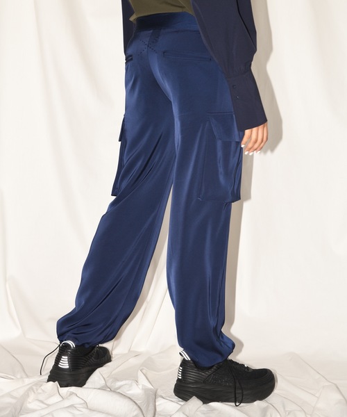 SUPERTHANKS（スーパーサンクス）の「カーゴポケットパンツ（その他パンツ・レディース・グリーン/ネイビー・SMALL/MEDIUM）」の3枚目の写真