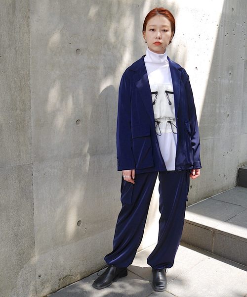 SUPERTHANKS（スーパーサンクス）の「カーゴポケットパンツ（その他パンツ・レディース・グリーン/ネイビー・SMALL/MEDIUM）」の11枚目の写真