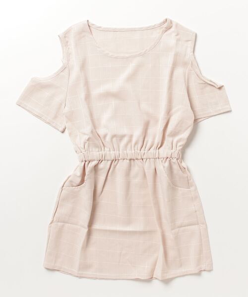 セール ボックスチェックオープンショルダーワンピース ワンピース Styleblock スタイルブロック のファッション通販 Zozotown