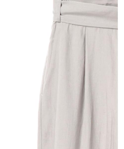 YECCA VECCA（イェッカヴェッカ）の「・ベルト付きイージタックパンツ3（その他パンツ・レディース・グレー・FREE）」の8枚目の写真