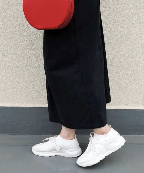 minia(ミニア)の「ニットスニーカー □(スニーカー・レディース・ホワイト/ブラック・LL/S/M/L)」の12枚目の写真