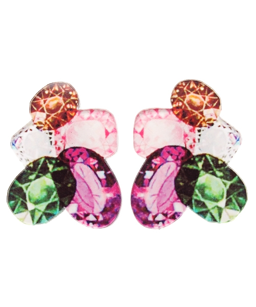 bpr BEAMS Women's(ビーピーアール ビームス)の「artysmarty / gem ピアス(ピアス(両耳用)・レディース・ブルー/バイオレット・ONE SIZE)」の1枚目の写真