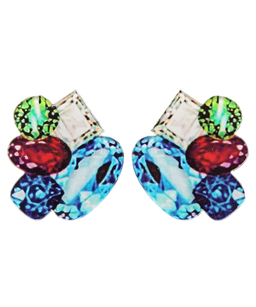 bpr BEAMS Women's(ビーピーアール ビームス)の「artysmarty / gem ピアス(ピアス(両耳用)・レディース・ブルー/バイオレット・ONE SIZE)」の2枚目の写真