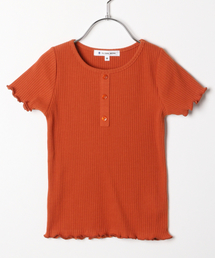 GLOBAL WORK | 【キッズ】ヘンリーネックリブTEE半袖/842124(Tシャツ/カットソー)