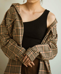 Aunt Marie's | AUNT MARIE'S カップ付きワンショルリブタンク(タンクトップ)