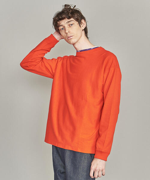 BEAUTY&YOUTH UNITED ARROWS（ビューティーアンドユースユナイテッドアローズ）の「BY 10oz ヘビー ワイド カットソー（Tシャツ/カットソー・メンズ・ライム/オレンジ・S/M/L/XL）」の9枚目の写真