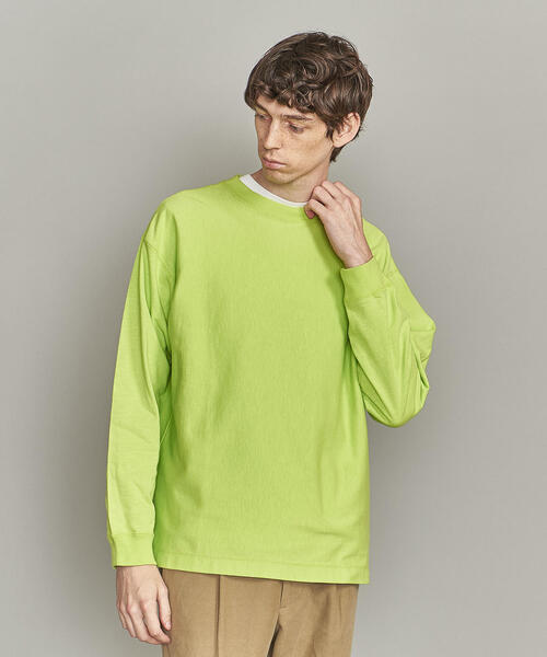 BEAUTY&YOUTH UNITED ARROWS（ビューティーアンドユースユナイテッドアローズ）の「BY 10oz ヘビー ワイド カットソー（Tシャツ/カットソー・メンズ・ライム/オレンジ・S/M/L/XL）」の12枚目の写真