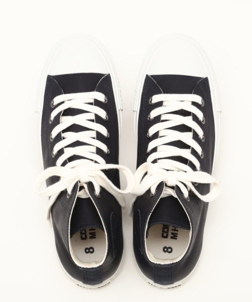 MHL.（エムエイチエル）の「・MHL.×LEATHER ALL STAR（スニーカー・レディース・ホワイト/ダークネイビー・4.5/5/5.5/4）」の3枚目の写真