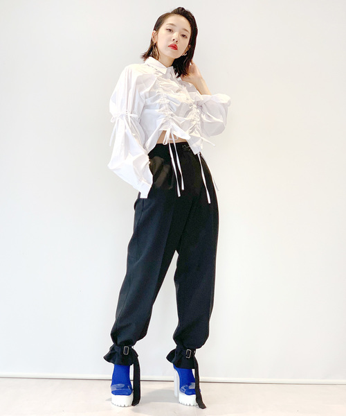 Narcissus（ナルシス）の「ネット限定【STIN#ME】裾ベルト付パンツ（その他パンツ・レディース・ブラック・FREE）」の12枚目の写真
