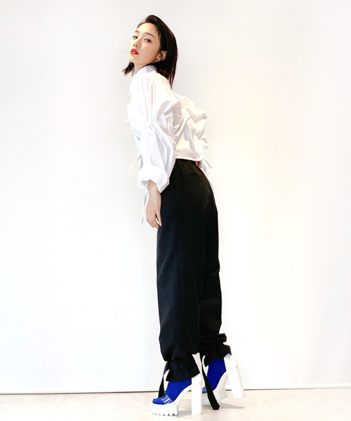 Narcissus（ナルシス）の「ネット限定【STIN#ME】裾ベルト付パンツ（その他パンツ・レディース・ブラック・FREE）」の11枚目の写真
