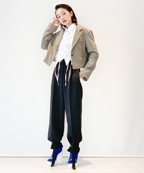 Narcissus（ナルシス）の「ネット限定【STIN#ME】裾ベルト付パンツ（その他パンツ・レディース・ブラック・FREE）」の17枚目の写真
