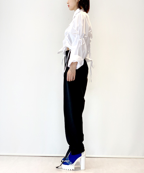 Narcissus（ナルシス）の「ネット限定【STIN#ME】裾ベルト付パンツ（その他パンツ・レディース・ブラック・FREE）」の21枚目の写真