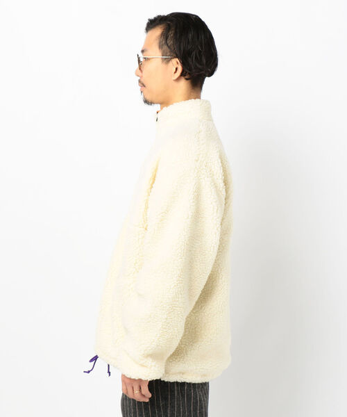 THOUSAND MILE(サウザンドマイル)の「【THOUSAND MILE/サウザンドマイル】WAVE BOA JACKET ボア ハーフジップ プルオーバー ビッグシルエット(その他アウター・メンズ・ホワイト/パープル・M/L)」の16枚目の写真