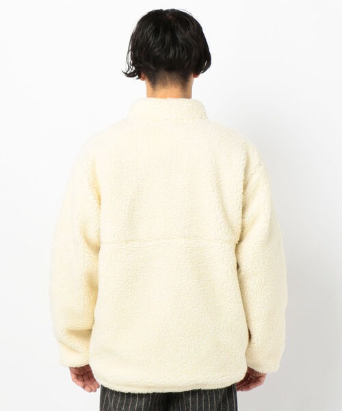THOUSAND MILE(サウザンドマイル)の「【THOUSAND MILE/サウザンドマイル】WAVE BOA JACKET ボア ハーフジップ プルオーバー ビッグシルエット(その他アウター・メンズ・ホワイト/パープル・M/L)」の15枚目の写真