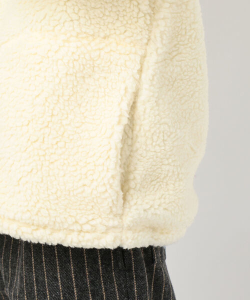 THOUSAND MILE(サウザンドマイル)の「【THOUSAND MILE/サウザンドマイル】WAVE BOA JACKET ボア ハーフジップ プルオーバー ビッグシルエット(その他アウター・メンズ・ホワイト/パープル・M/L)」の8枚目の写真