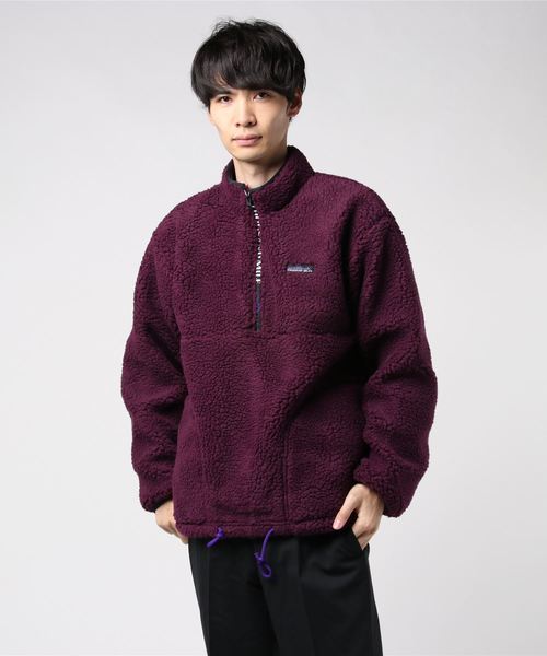 THOUSAND MILE(サウザンドマイル)の「【THOUSAND MILE/サウザンドマイル】WAVE BOA JACKET ボア ハーフジップ プルオーバー ビッグシルエット(その他アウター・メンズ・ホワイト/パープル・M/L)」の19枚目の写真
