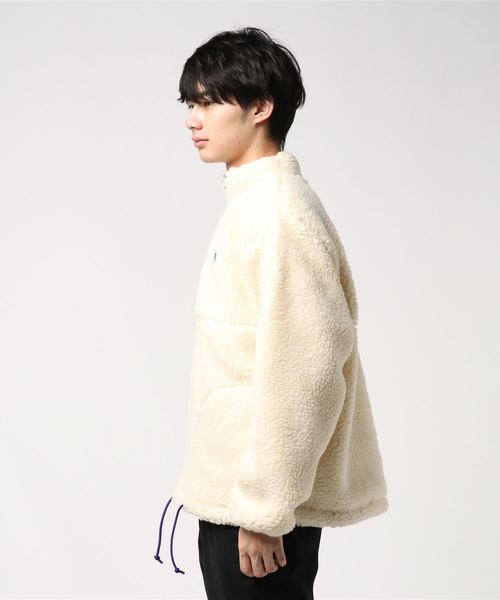 THOUSAND MILE(サウザンドマイル)の「【THOUSAND MILE/サウザンドマイル】WAVE BOA JACKET ボア ハーフジップ プルオーバー ビッグシルエット(その他アウター・メンズ・ホワイト/パープル・M/L)」の18枚目の写真