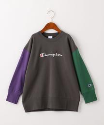 Champion | ◆【ジュニア】〔別注〕CHAMPION（チャンピオン）ロゴ スウェット/ クレイジーパターン(スウェット)