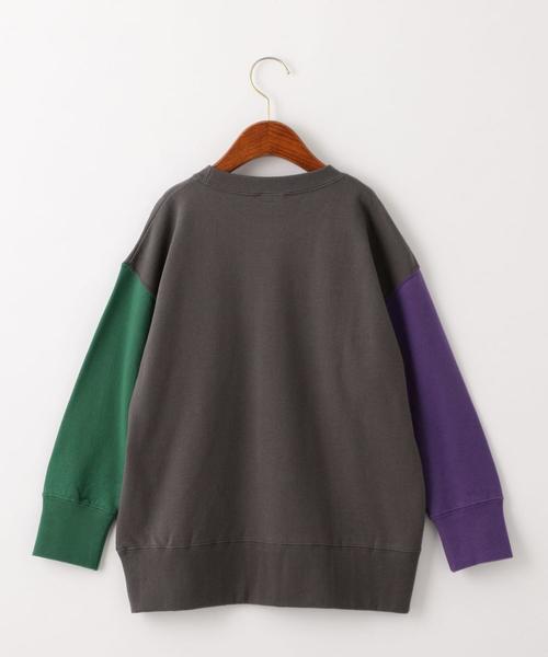 Champion(チャンピオン)の「◆【ジュニア】〔別注〕CHAMPION(チャンピオン)ロゴ スウェット/ クレイジーパターン(スウェット・キッズ・ダークグレー/オフホワイト/ベージュ・150cm/160cm/140cm)」の4枚目の写真