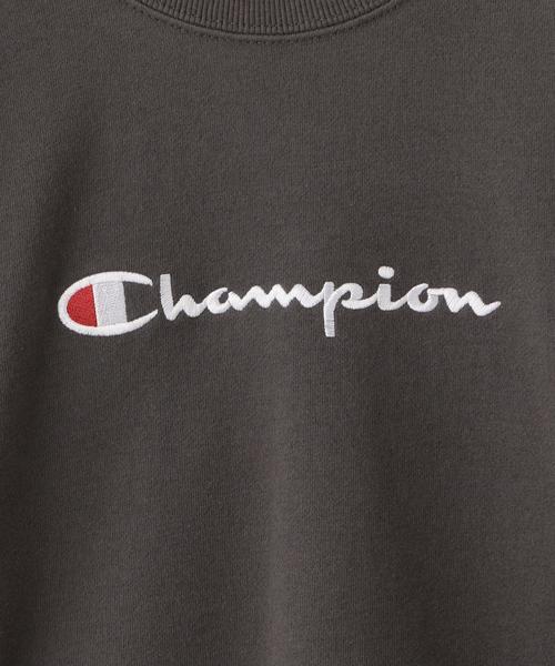 Champion(チャンピオン)の「◆【ジュニア】〔別注〕CHAMPION(チャンピオン)ロゴ スウェット/ クレイジーパターン(スウェット・キッズ・ダークグレー/オフホワイト/ベージュ・150cm/160cm/140cm)」の8枚目の写真