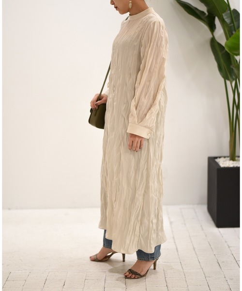 Eimee Law（エイミーロウ）の「【Eimee Law】3WAYビスチェSETスタンドカラーOP（ワンピース・レディース・ブラック/アイボリー/モカ・38）」の8枚目の写真