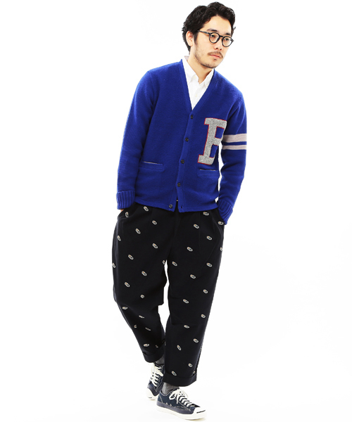 BEAMS PLUS(ビームスプラス)の「◎BEAMS PLUS / エンブロイダリー ワイド チノ(チノパンツ・メンズ・ネイビー・MEDIUM/SMALL/X-LARGE/LARGE)」の4枚目の写真