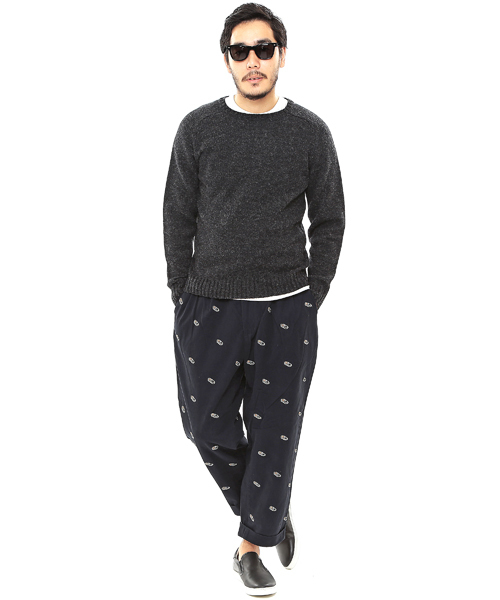 BEAMS PLUS(ビームスプラス)の「◎BEAMS PLUS / エンブロイダリー ワイド チノ(チノパンツ・メンズ・ネイビー・MEDIUM/SMALL/X-LARGE/LARGE)」の14枚目の写真