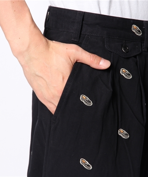 BEAMS PLUS(ビームスプラス)の「◎BEAMS PLUS / エンブロイダリー ワイド チノ(チノパンツ・メンズ・ネイビー・MEDIUM/SMALL/X-LARGE/LARGE)」の13枚目の写真