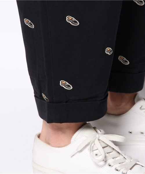 BEAMS PLUS(ビームスプラス)の「◎BEAMS PLUS / エンブロイダリー ワイド チノ(チノパンツ・メンズ・ネイビー・MEDIUM/SMALL/X-LARGE/LARGE)」の5枚目の写真