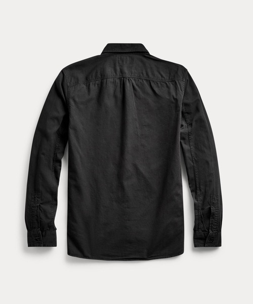 RRL（ダブル アール エル）の「ガーメントダイド ツイル ワークシャツ（シャツ/ブラウス・メンズ・ブラック系1・MEDIUM/X-SMALL/LARGE/SMALL/X-LARGE/XX-LARGE）」の2枚目の写真