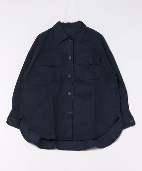 ブラウス シャツ カツラギビッグシルエットCPOシャツジャケット レディース セール】カツラギビッグシルエットCPOシャツジャケット（シャツ