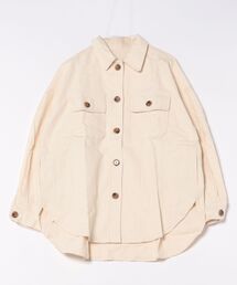 シャツジャケット」に該当するホワイト/白色系のファッション通販