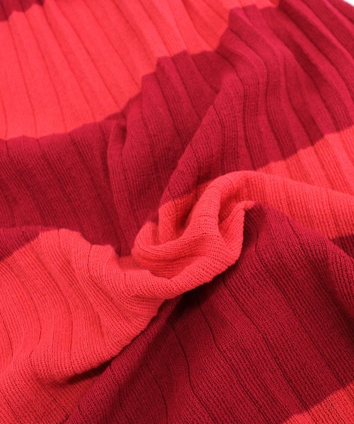 RNA（アールエヌエー）の「K2492 ボーダーシアーニットスカート（スカート・レディース・レッド/ベージュ/ブルー・MEDIUM）」の9枚目の写真