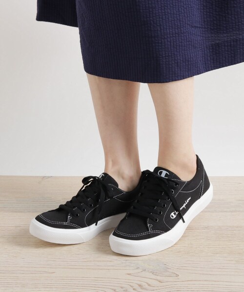 Champion（チャンピオン）の「Champion ジャムコートライト キャンバススニーカー（スニーカー・レディース・オフホワイト/ブラック・35/45）」の8枚目の写真