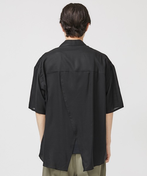 THEE（シー）の「【THEE】オーバーサイズテイルシャツ / TL-SH-07（シャツ/ブラウス・メンズ・ブラック/カーキ・1/2）」の10枚目の写真