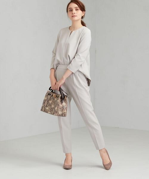 green label relaxing（グリーンレーベルリラクシング）の「[ 手洗い可能 / ダブルクロス ] ◆D テーパード パンツ ◇No06◇（その他パンツ・レディース・ダークグレー/ベージュ/ネイビー・38/46/40/42/34/36/44）」の14枚目の写真