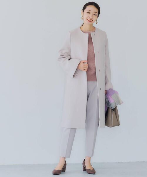 [美品]グリーンレーベルリラクシング　ダブルクロス　ノーカラーパンツセットアップ 定番人気ダブルクロス素材のセットアップシリーズ｜ニュース