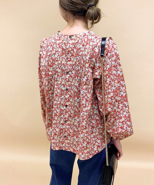 セール 花柄ピンタック肩フリルブラウス シャツ ブラウス Fredy Emue フレディエミュ のファッション通販 Zozotown