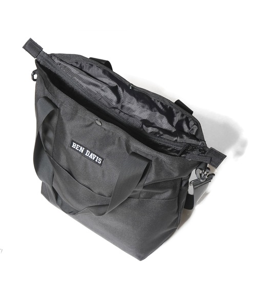 BEN DAVIS(ベンデイビス)の「《BEN DAVIS》TRAVEL TOTE L(トートバッグ・メンズ・ブラック×ブラック/ブラック×レッド/ブラック×パープル・FREE)」の7枚目の写真