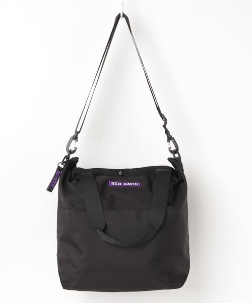 BEN DAVIS(ベンデイビス)の「《BEN DAVIS》TRAVEL TOTE L(トートバッグ・メンズ・ブラック×ブラック/ブラック×レッド/ブラック×パープル・FREE)」の12枚目の写真